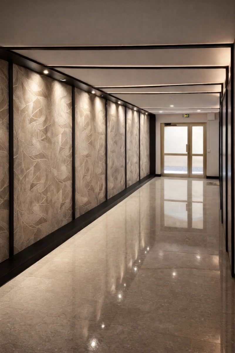 Projet Botticelli Monaco – Couloir de hall rénové | Intérieurs à Croquer